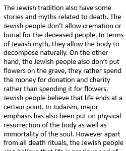 Judaism and Death